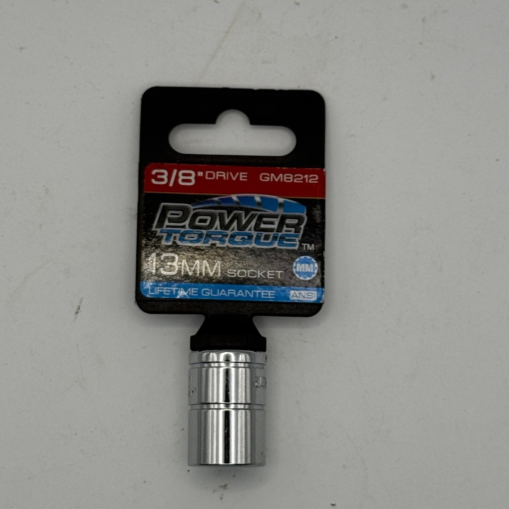 New GM 8212 Power Torque 13mm Socket 3/8 Drive Metric Chrome Tool